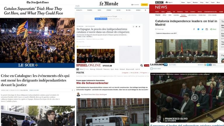 El juicio al procés y la prensa internacional. “Los rebeldes” de Catalunya