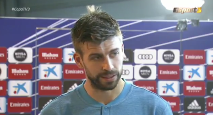 Piqué a las televisiones de Madrid: «No es rebelión, no tienen que pasar 20 años en la prisión», en referencia a los presos políticos catalanes
