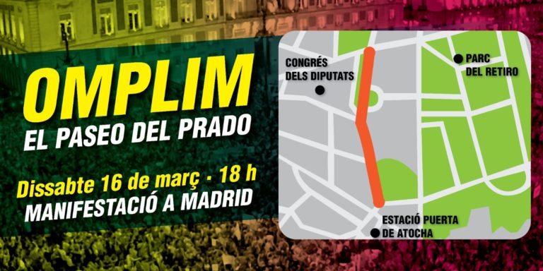 Más de 500 autocares saldrán de Cataluña para ir a la manifestación de Madrid contra el juicio del 1-O