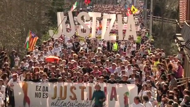 Una multitudinaria manifestación(60.000 personas) rechaza la sentencia del caso Alsasua