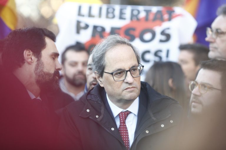 Torra responde a Sánchez: «Sí es sí. Sí al derecho a la autodeterminación»