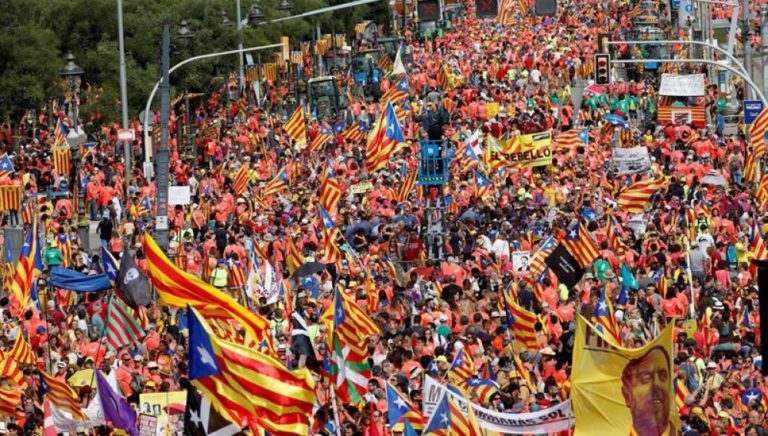 El independentismo vuelve a movilizarse esta semana en Catalunya ante el final del juicio del 1-O
