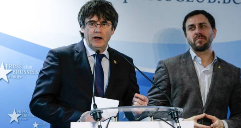 Los exiliados políticos y eurodiputados electos, Puigdemont y Comín, piden entrar en el eurogrupo Verdes-ALE (Alianza Libre Europea)