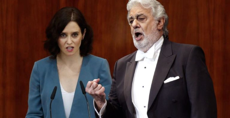 Isabel Díaz Ayuso y Plácido Domingo