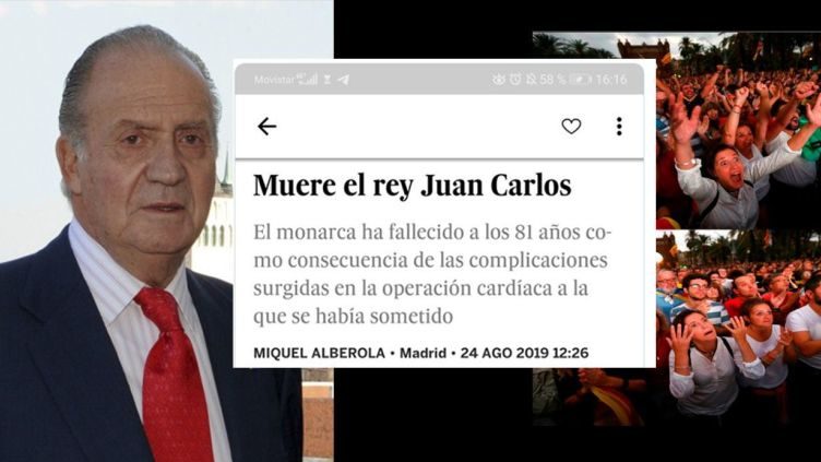 Un diario digital ‘mata’ por error al rey emérito de España, Juan Carlos I de Borbón, tras operarse