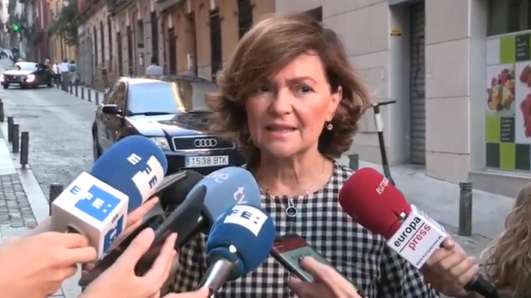 [Vídeo] La vicepresidenta Carmen Calvo advierte, ante la sentencia del 1-O, que “la violencia no forma parte de la vida democrática” ¿?