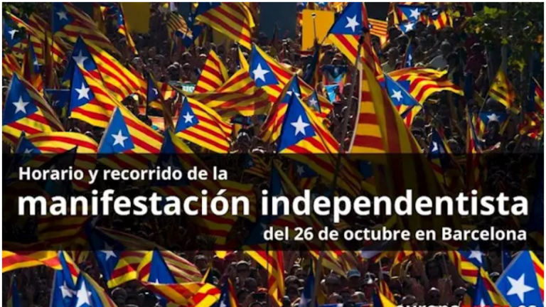 El independentismo busca este sábado en Barcelona la manifestación más masiva contra la denigrante e injusta sentencia a los presos políticos