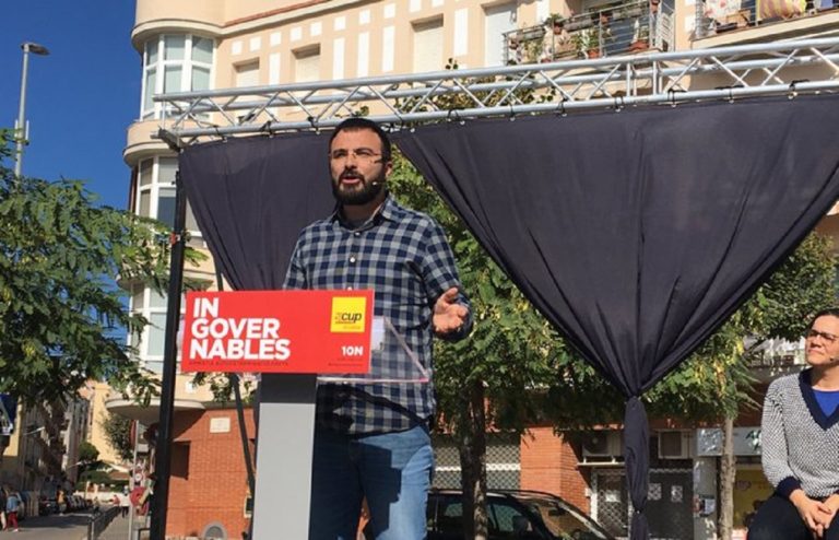 [Video] Botran (CUP) pide a ERC y a JxCat no «regalar» el Gobierno al PSOE