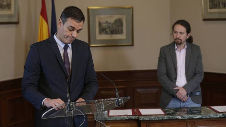 A pesar de los reproches, Sánchez e Iglesias, pactaron en una hora el acuerdo que ya era posible hace cuatro años