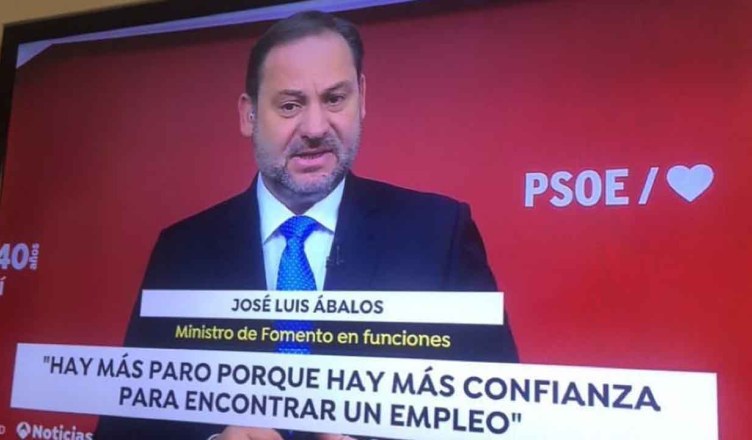 Vídeo | “Hay más paro porque hay más confianza en encontrar un trabajo”. Ábalos