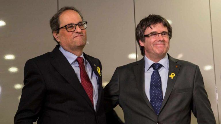 Puigdemont y Torra tambien en contra del pacto de ERC-PSOE que ‘desune’ el independentismo
