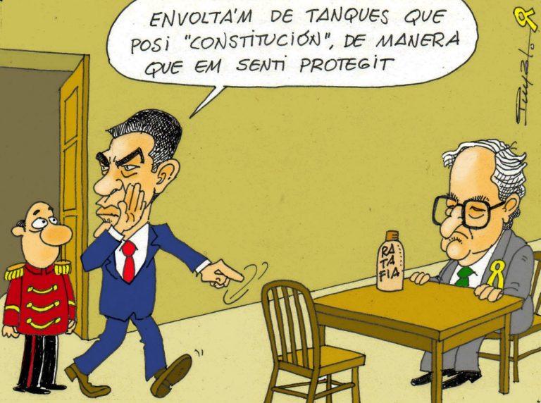 El presidente Sánchez visita el president Torra