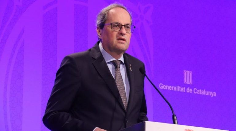 Torra anuncia lo que Sánchez no se atreve hacer en Madrid: El confinamiento de toda Catalunya