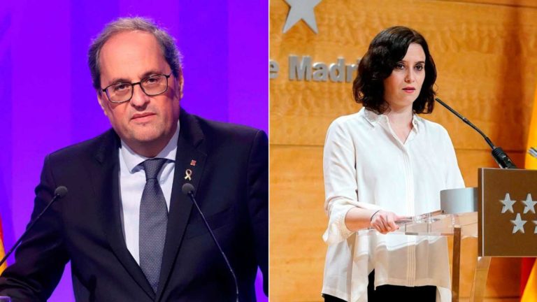 Isabel Díaz Ayuso y Quim Torra dan positivo en el test del Coronavirus