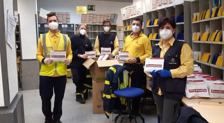 Ministerio de Transportes #MarcaEspaña: Correos gasta de forma urgente 12 millones en mascarillas