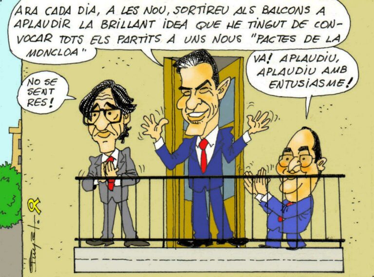 [HUMOR GRAFICO] Los independentistas no compran los Pactos de la Moncloa de Sánchez