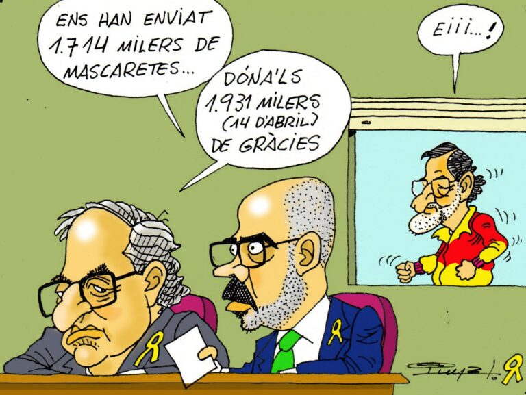 [HUMOR GRAFICO] De 1.714MEUR de mascarillas a los 1,931MEUR de #14Abril #RepúblicaCatalana