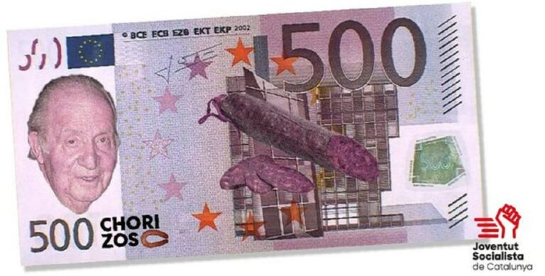 La Juventud Socialista de Catalunya exige que «el chorizo de Juan Carlos I» vaya a la cárcel