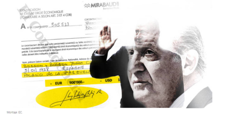 Juan Carlos I sacó 100.000 euros al mes en efectivo de su cuenta suiza para gastos de la familia real.