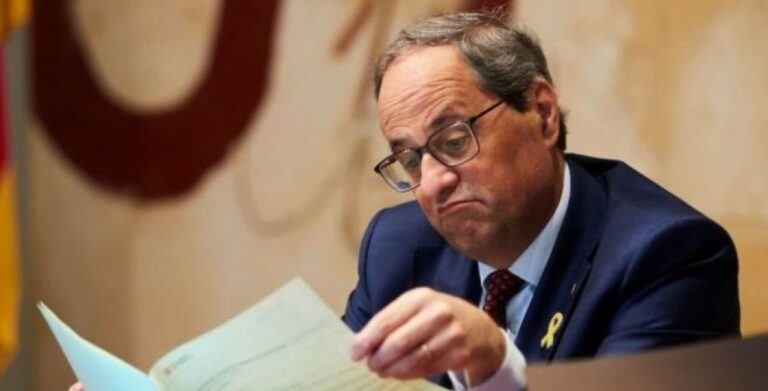 Quim Torra culpa al Gobierno de «aplicar un ‘155 sanitario’ camuflado en el estado de alarma»