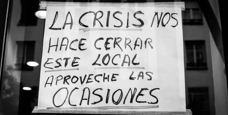 España se hunde de entre las principales economías