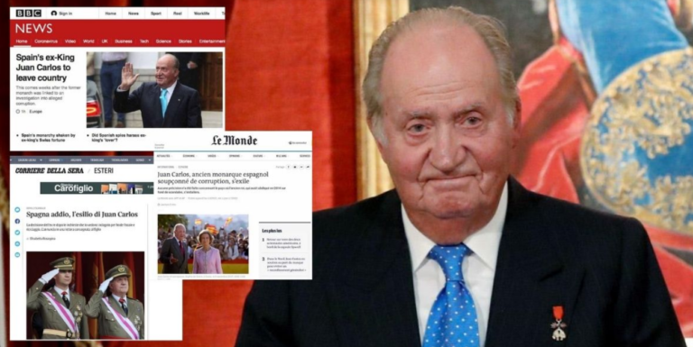 La prensa internacional se hace eco de la huida de Juan Carlos I, el ex jefe de Estado en España