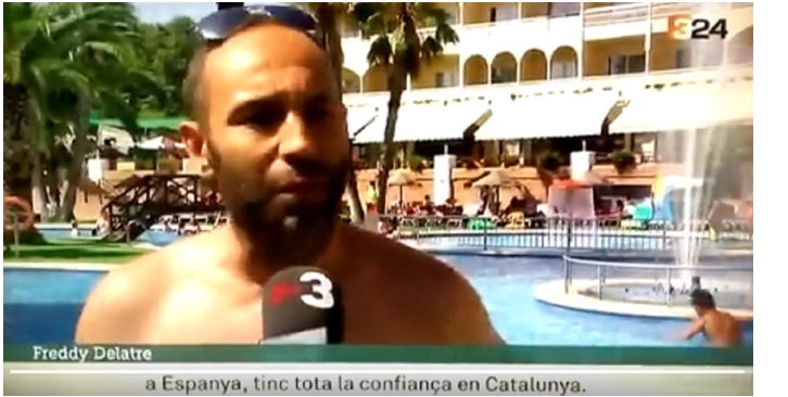 El miedo de TV3 cuando un turista francés habla de «República Catalana»