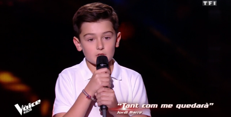 [Vídeo] Un niño de Perpinyà emociona al cantar en catalán en La Voz Kids de Francia