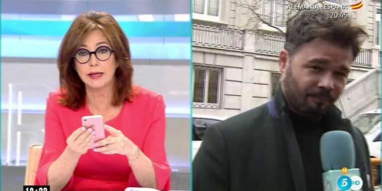 El programa de la españolista Ana Rosa ficha a Gabriel Rufián (ERC) como tertuliano