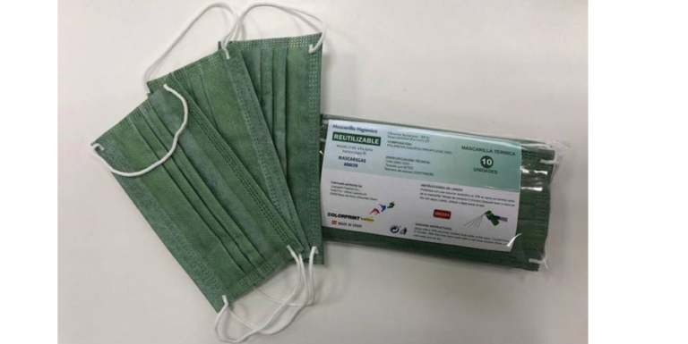 Crean una mascarilla que cambia de color si detecta fiebre