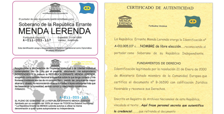 La Guardia Civil le para en un control y les enseña un carné de conduir de «La República…»