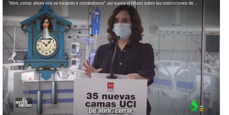 Irónica canción de ‘El Intermedio’ sobre la insensata gestión política de Ayuso: “Abrir, cerrar”