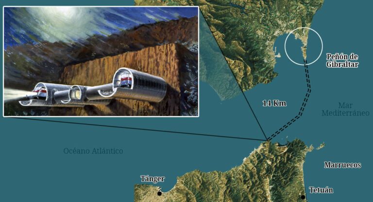 A España le crecen los enanos: Marruecos puede unirse a Gibraltar con un túnel bajo el Estrecho