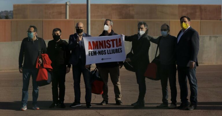 Los presos políticos del ‘Procés’ salen de la cárcel con el tercer grado el primer día de campaña