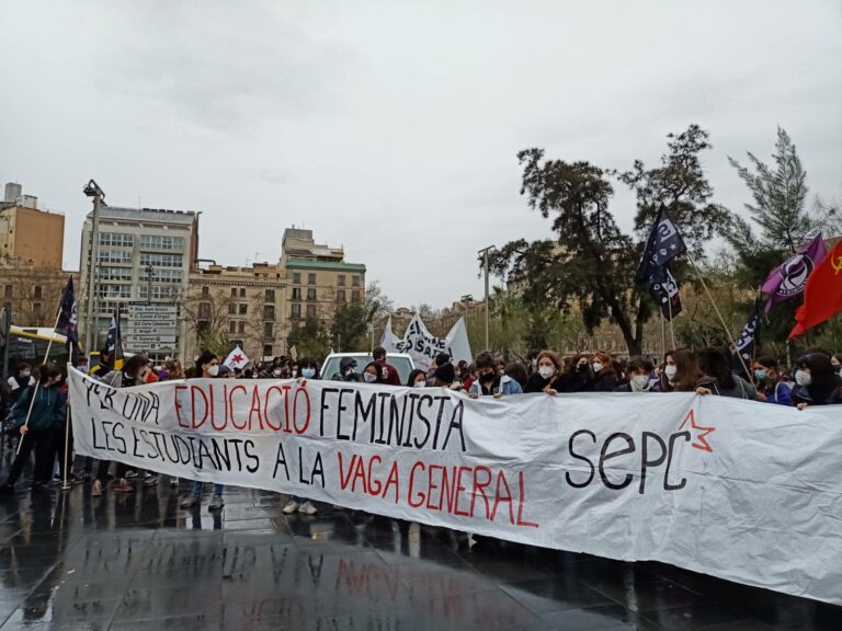 El sindicato de estudiantes sale a la calle «por una educación feminista»