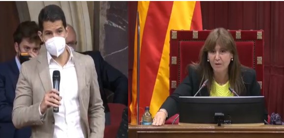 [Vídeo] Laura Borràs deja en ridículo a Martín Blanco de Ciudadanos en el pleno del Parlament
