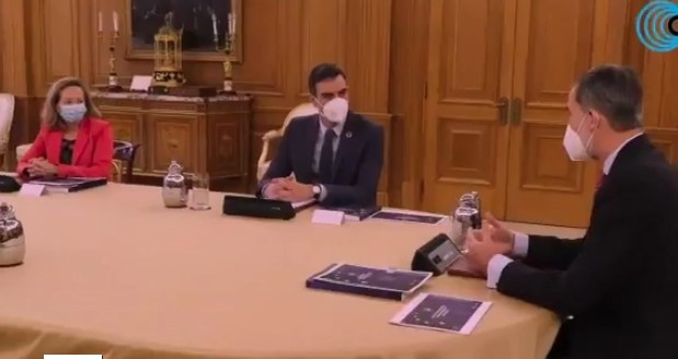 [Vídeo] El Rey en la cara de Sánchez exalta el centralismo: «Madrid ha sido una liberación»