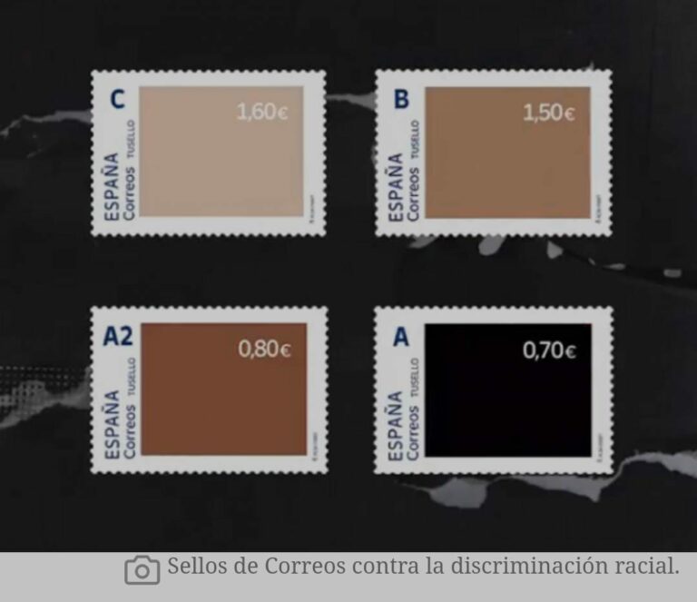 Correos la lía con su nueva campaña de sellos y hace precisamente lo que quiere combatir: la discriminación por color de piel
