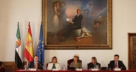 El cuadro con Juan Carlos I y los Borbones que refleja pleitesía por encima del arte
