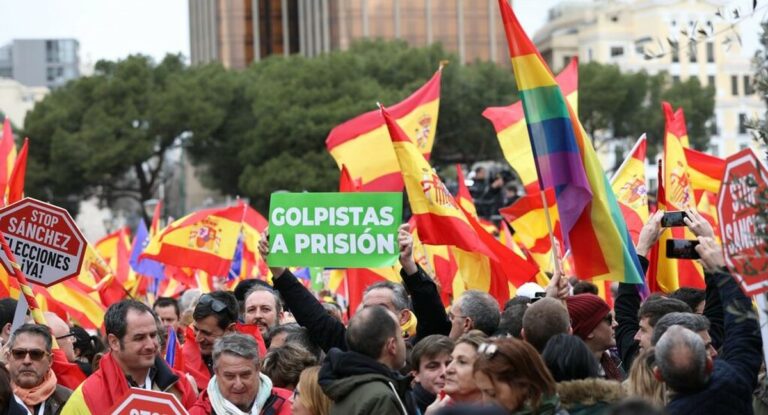 La catalanofobia enmascarada de españolidad se prepara para Colón: Protesta contra los indultos