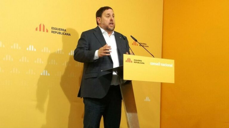 Oriol Junqueras: «Los aparatos del Estado persiguen a los que construyen mayorías»