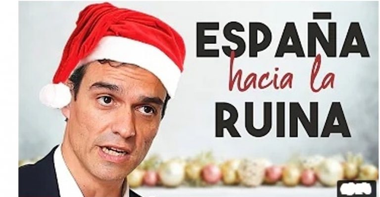 [Vídeo] Las Repúblicas les desea Felices Fiestas con el villancico de P. Sánchez «España hacia la ruina»