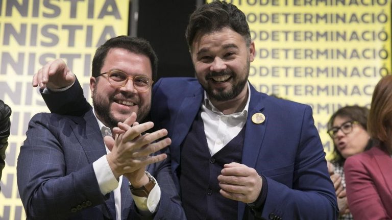 El president Aragonés se hace el loco con las palabras de Rufián y Junts sigue molesta