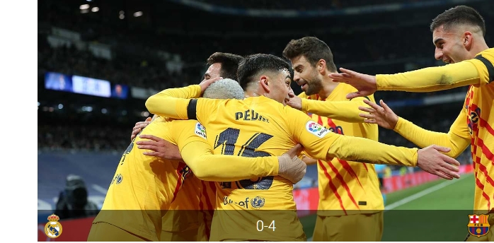 [Vídeo] El Barça humilla al Madrid en el clásico