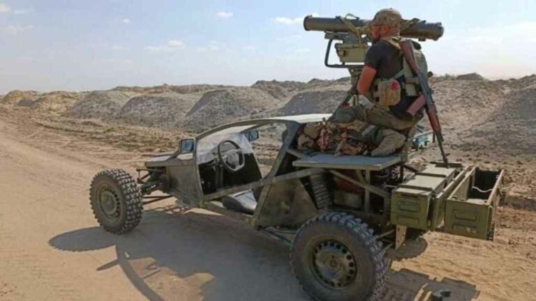 El buggy antitanque que utiliza el ejército ucraniano 