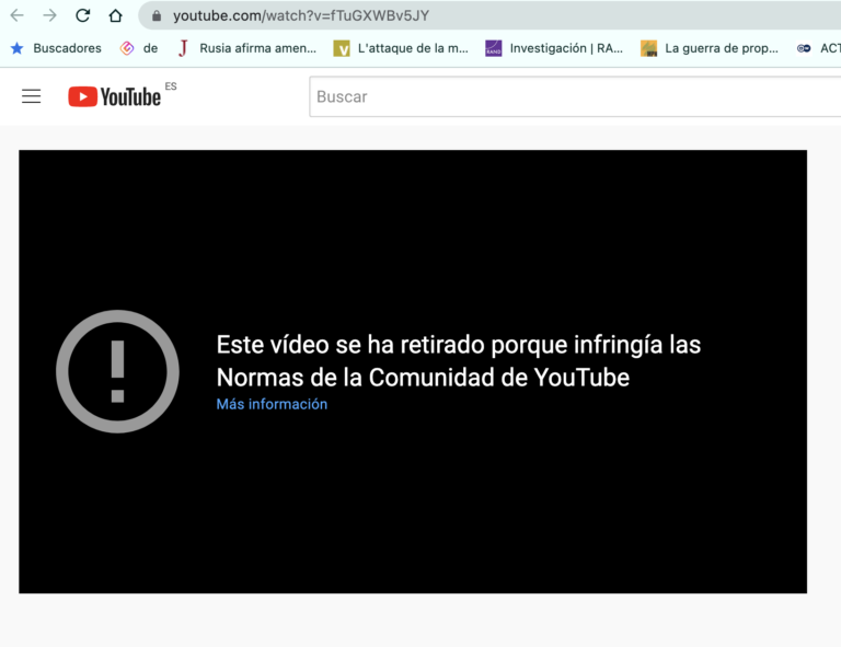 Youtube censura una rueda de prensa de parlamentarios europeos en la sede institucional