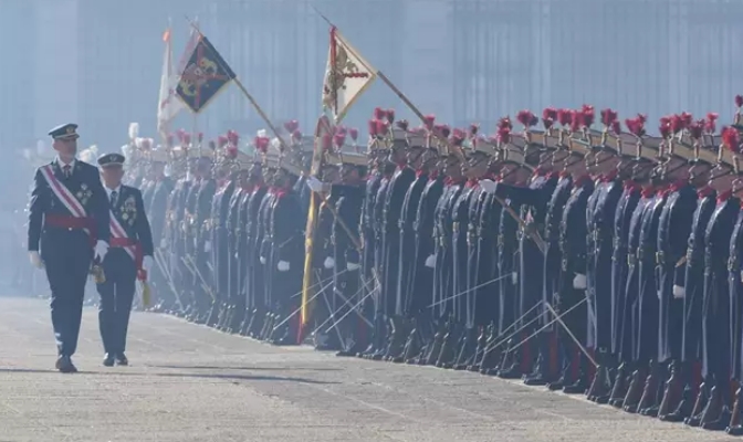 Hipocresía de Felipe VI: Reivindica que «la injustificable guerra de Ucrania ha hecho evidente la [brutal] inversión en defensa»
