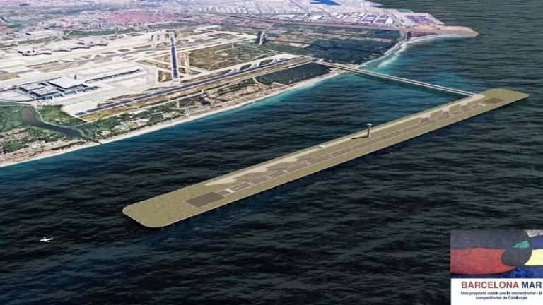 [Vídeo] Proponen una nueva pista sobre el mar para el aeropuerto de El Prat (Barcelona)